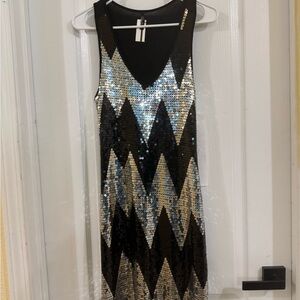 NWT “MissMatch” sequin cocktail dress, size M